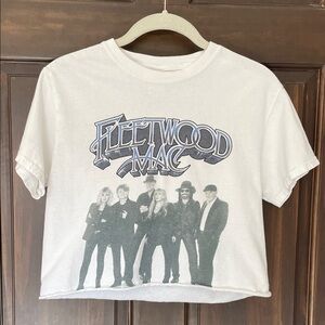 Fleetwood Mac Cropped T-Shirt - Size Small
